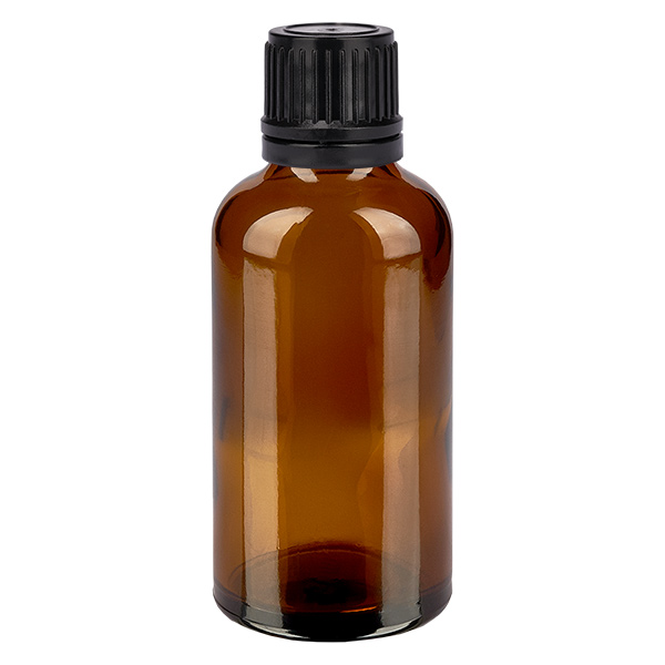 50ml pullo 11mm ruuvikorkki musta väärentämisen estävä korkki BrownLine UT18/50