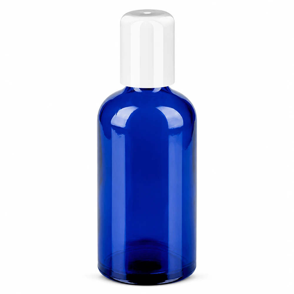 100ml roll-on-pullo valkoinen vakiokorkki BlueLine UT18/100 100ml roll-on-pullo valkoinen vakiokorkki BlueLine UT18/100