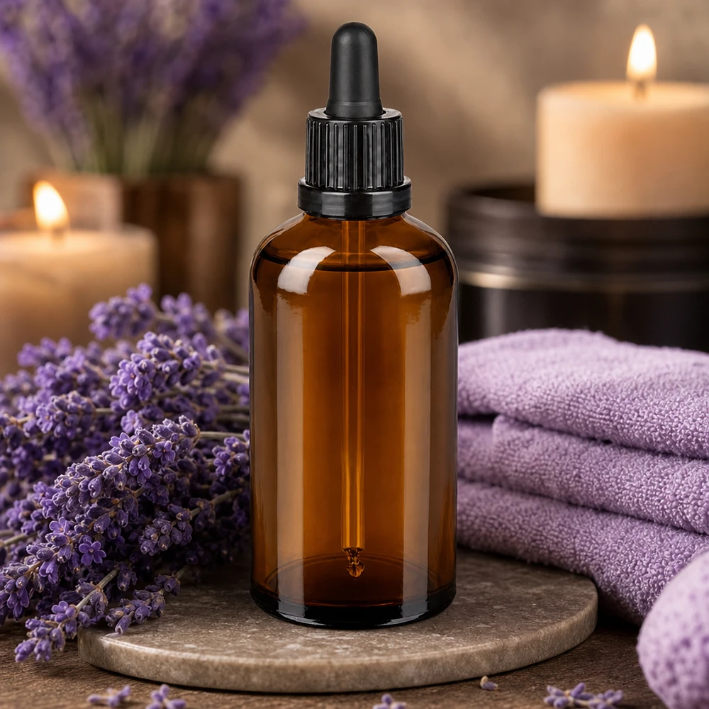 100ml pipettipullo musta tamper-evident-suljin BrownLine UT18/100 100ml pipettipullo BrownLine mustalla tippapullolla aromaterapiaan ja kosmetiikkaan.