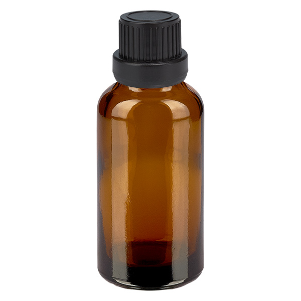 30ml pullo 11mm kierrekorkki musta väärentämisen estävä korkki BrownLine UT18/30