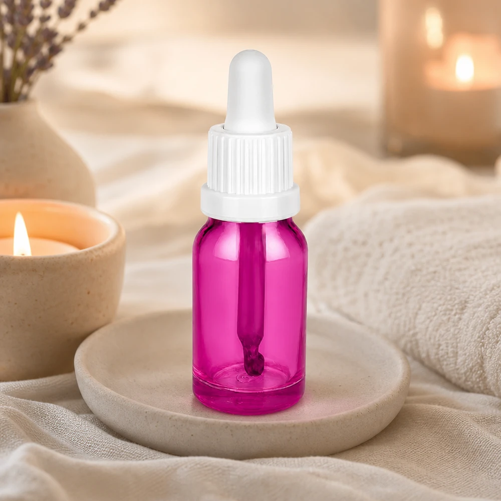 10ml pipettipullo valkoinen Originality ruuvikorkki PurpleLine UT18/10 PurpleLine UT18/10 Pieni pipettipullo 10ml tyylikkäässä violetissa värissä, jossa on käytännöllinen tippakorkki OV PurpleLine UT18/10