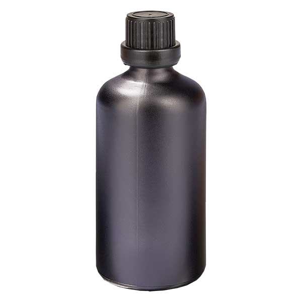 100ml pullo 11mm ruuvikorkki sulkeminen väärentämisen varalta BlackL. UT18/100