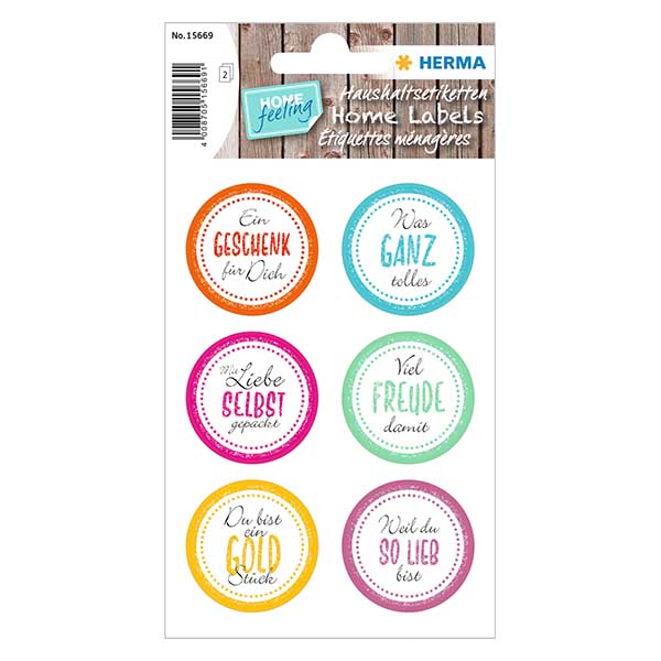 Tarra "Joy" (12 tarraa, joissa on glitteriä) ø34mm