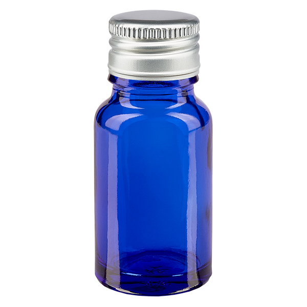 10ml pullo 11mm kierrekorkki alumiini-hopea standardi BlueL. UT18/10