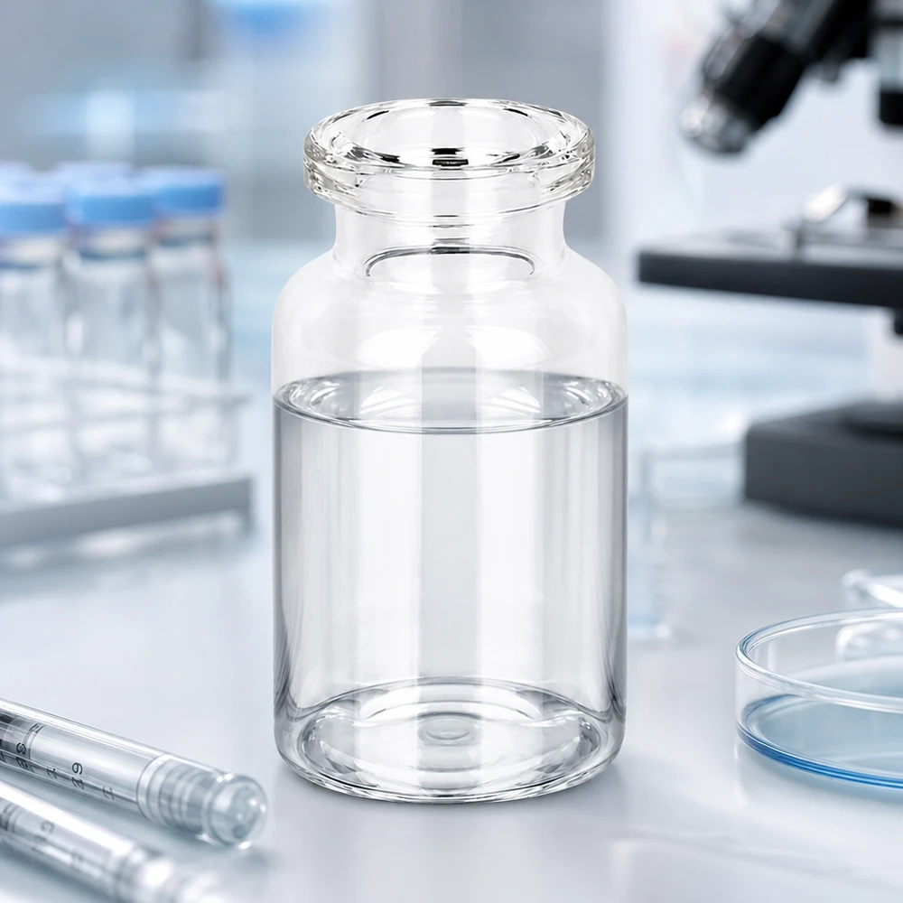 Hochreines Klarglas Fläschchen 10ml mit glänzender Oberfläche für pharmazeutische Abfüllprozesse