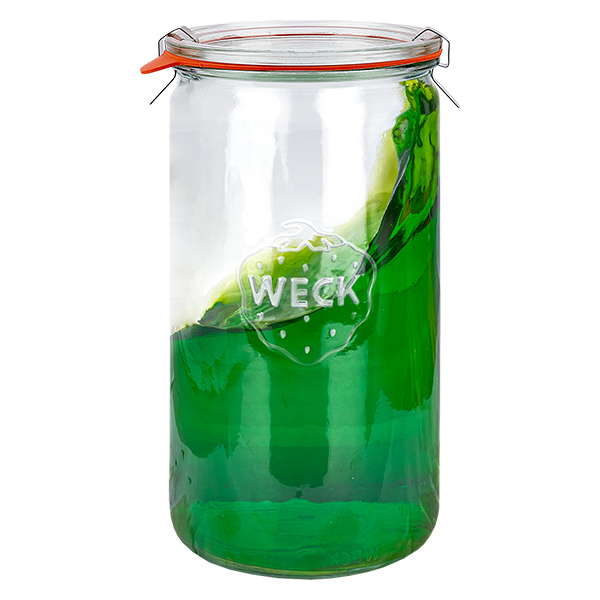 Setti 6 Weck-purkkia 1590ml sylinteripurkkeja, 1,5 litran tumblereja. Setti 6 Weck-purkkia 1590ml sylinteripurkkeja, 1,5 litran tumblereja.