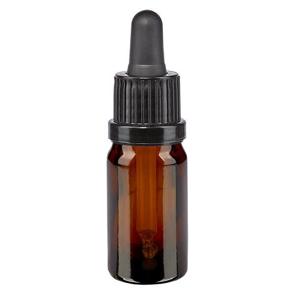 Apteekkipullo ruskea 5ml pipettipullo musta väärentämisen estävä korkki Apteekkipullo ruskea 5ml pipettipullo musta väärentämisen estävä korkki