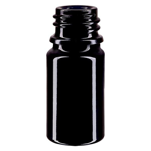Violetti lasipullo 5ml DIN 18 (Mironglas)