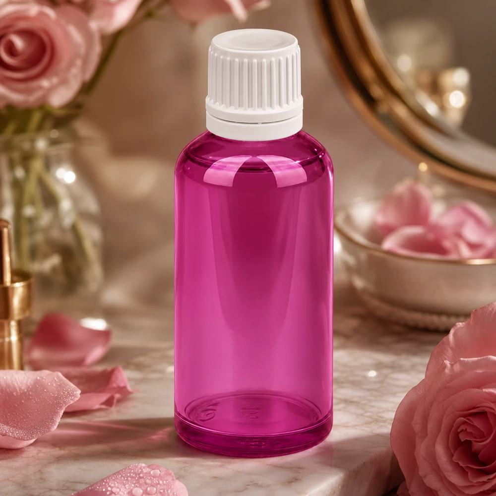 50ml tippapullo 0,7mm valkoinen Originality kierrekorkki PurpleLine UT18/50 PurpleLine UT18/50 50ml PurpleLine tippapullo valkoisella OV-korkilla kosmeettisiin sovelluksiin.