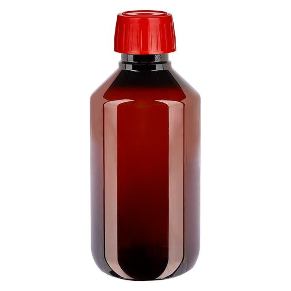 PET-pullo 200ml, jossa on kaasunpoistokorkki, punainen PET-pullo 200ml, jossa on kaasunpoistokorkki, punainen