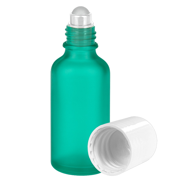 50ml roll-on-pullo valkoinen vakiokorkki GreenLine UT18/50 GreenLine UT18/50