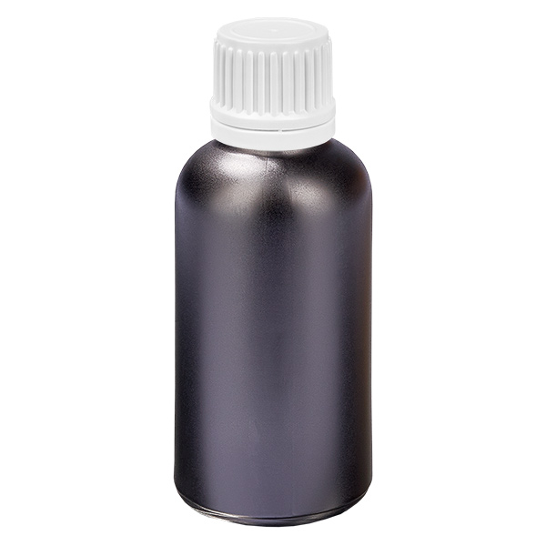 30ml pullo 11mm ruuvikorkki valkoinen peukaloinnin estävä korkki BlackLine UT18/30 30ml pullo 11mm ruuvikorkki valkoinen peukaloinnin estävä korkki BlackLine UT18/30