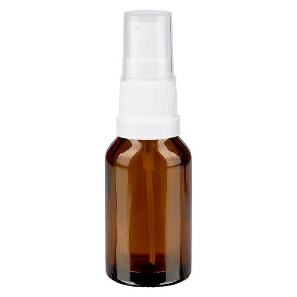 Apteekkipullo ruskea 15ml ruiskukorkki valkoinen Apteekkipullo ruskea 15ml ruiskukorkki valkoinen