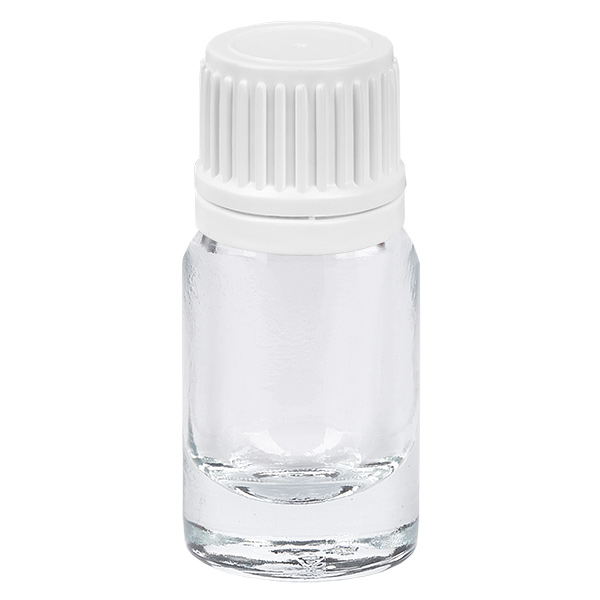 5ml pullo 11mm kierrekorkki valkoinen väärentämisen estävä korkki ClearLine UT18/5 5ml pullo 11mm kierrekorkki valkoinen väärentämisen estävä korkki ClearLine UT18/5