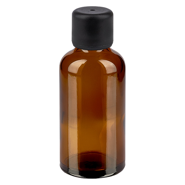 50ml pullo 6mm kierrekorkki musta standardi BrownLine UT18/50 50ml pullo 6mm kierrekorkki musta standardi BrownLine UT18/50