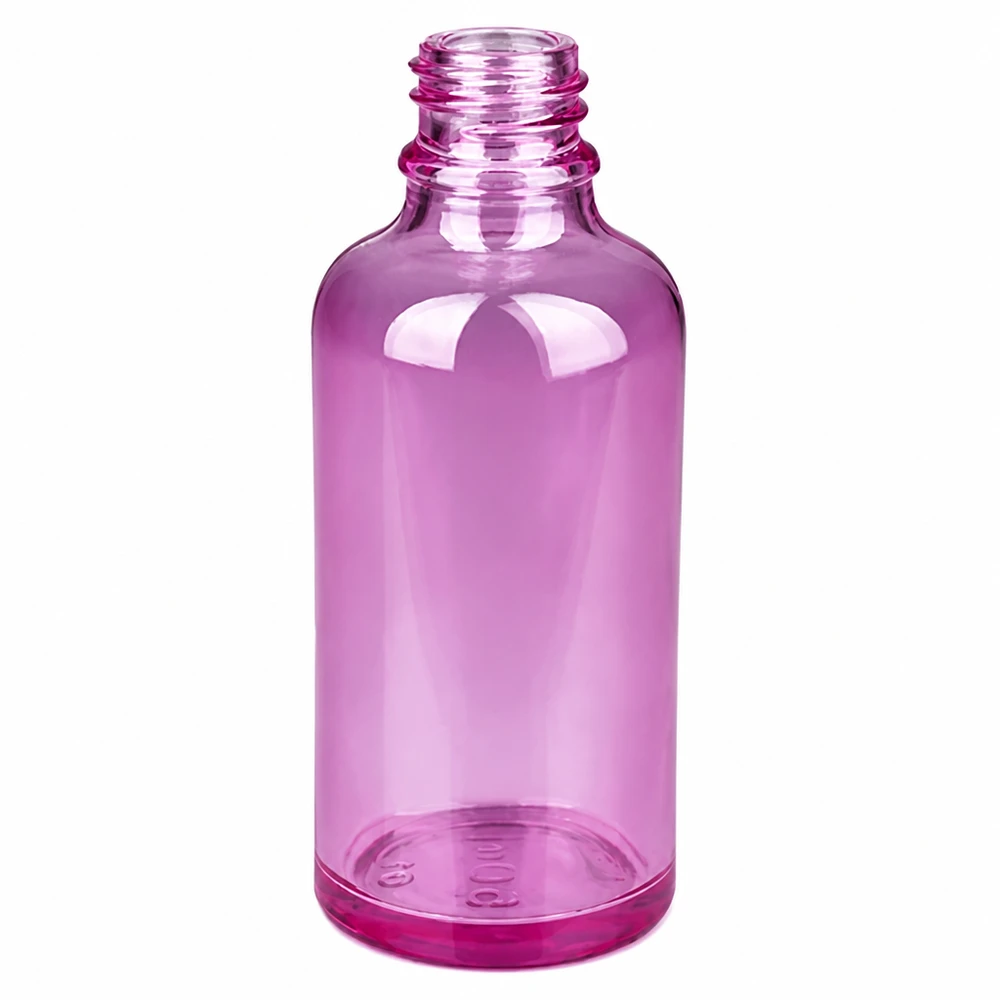 50ml PurpleLine suihkepullo läpinäkyvä violetti eteerisille öljyille ja aromaterapialle.