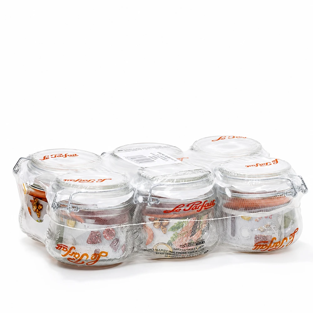 250ml Vorratsglas "Super" mit Bügelverschluss Le Parfait® 250ml Le Parfait säilytyspurkit, joissa on kääntyvä korkki, 6 läpinäkyvän säilöntäpurkin setti Super-mallissa