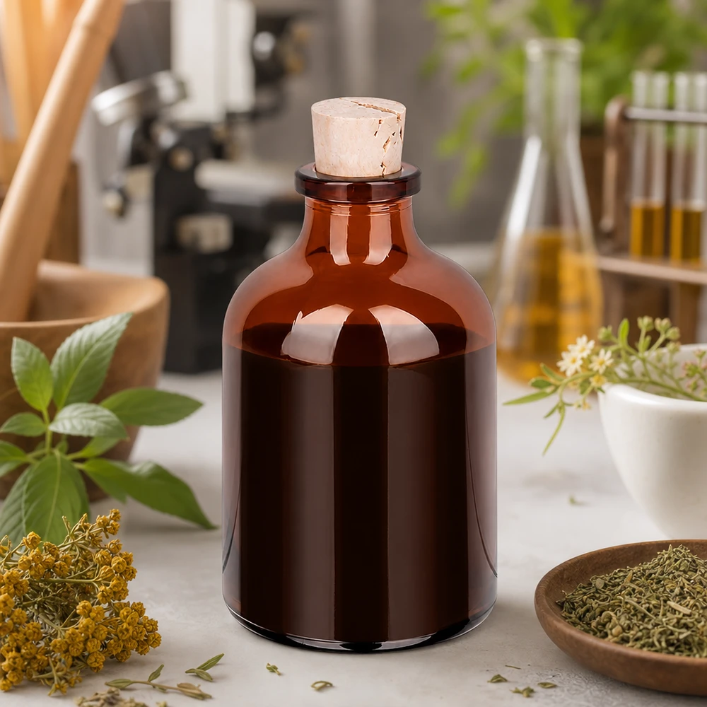 Meripihkanvärinen lasipullo 50ml korkilla 11/14mm. Kompakte Braunglasflasche mit Korken 11/14mm für Tinkturen und Aromatherapie