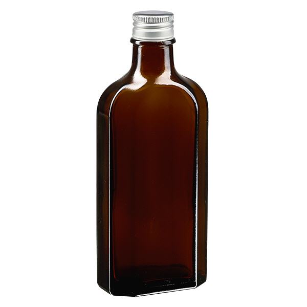 150 ml Meplat ruskea, alumiinikorkki hopea PP22.