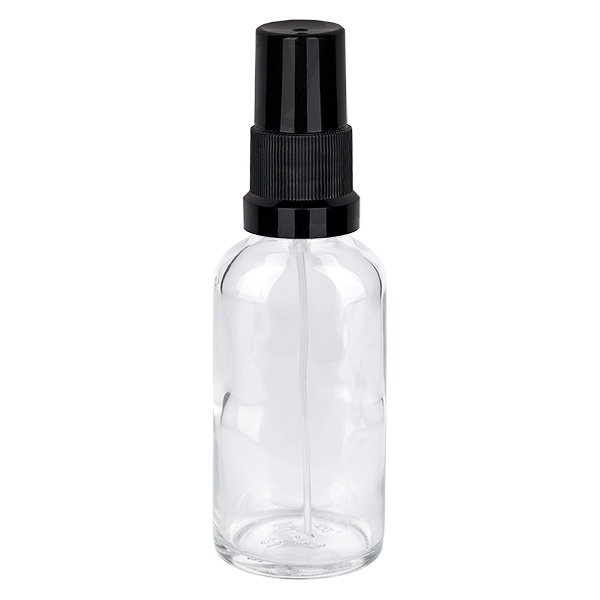50ml suihkepullo musta vakiokorkki ClearLine UT18/50