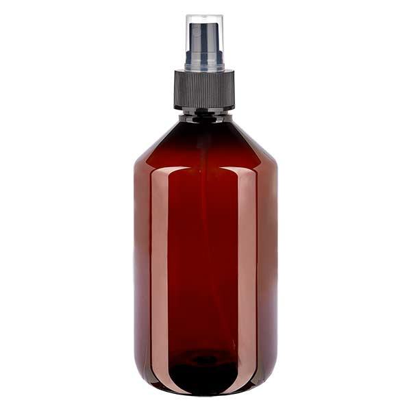 PET-pullo 500ml, jossa on sumutin musta PET-pullo 500ml, jossa on sumutin musta