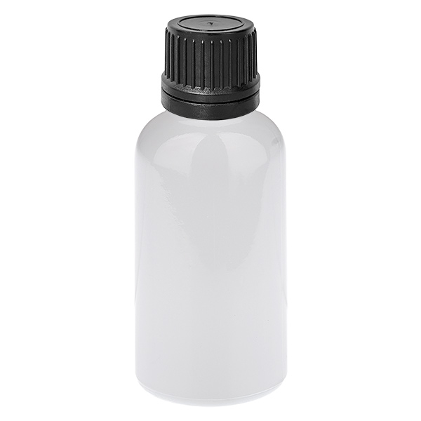30 ml tiputuspullo 1 mm musta alkuperäissuljin WhiteLine UT18/30 30 ml tiputuspullo 1 mm musta alkuperäissuljin WhiteLine UT18/30