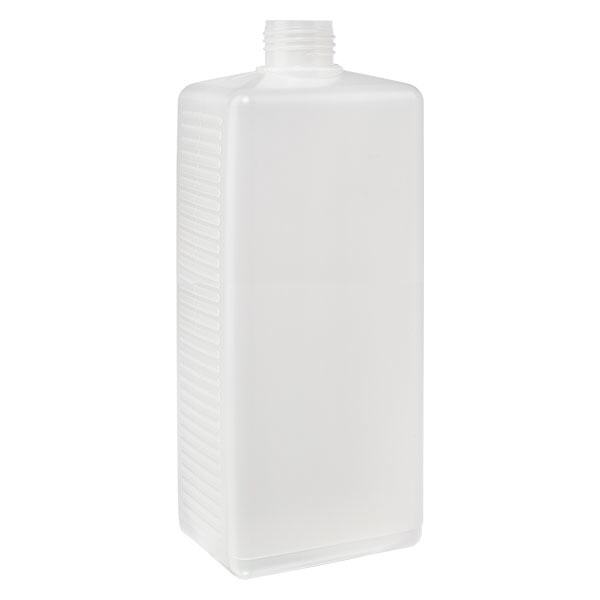 1000ml neliskanttinen pullo PE luonnollinen, ilman korkkia 1000ml neliskanttinen pullo PE luonnollinen, ilman korkkia