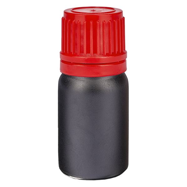 5ml pullo 11mm kierrekorkki punainen väärentämisen estävä korkki BlackLine UT18/5 5ml pullo 11mm kierrekorkki punainen väärentämisen estävä korkki BlackLine UT18/5