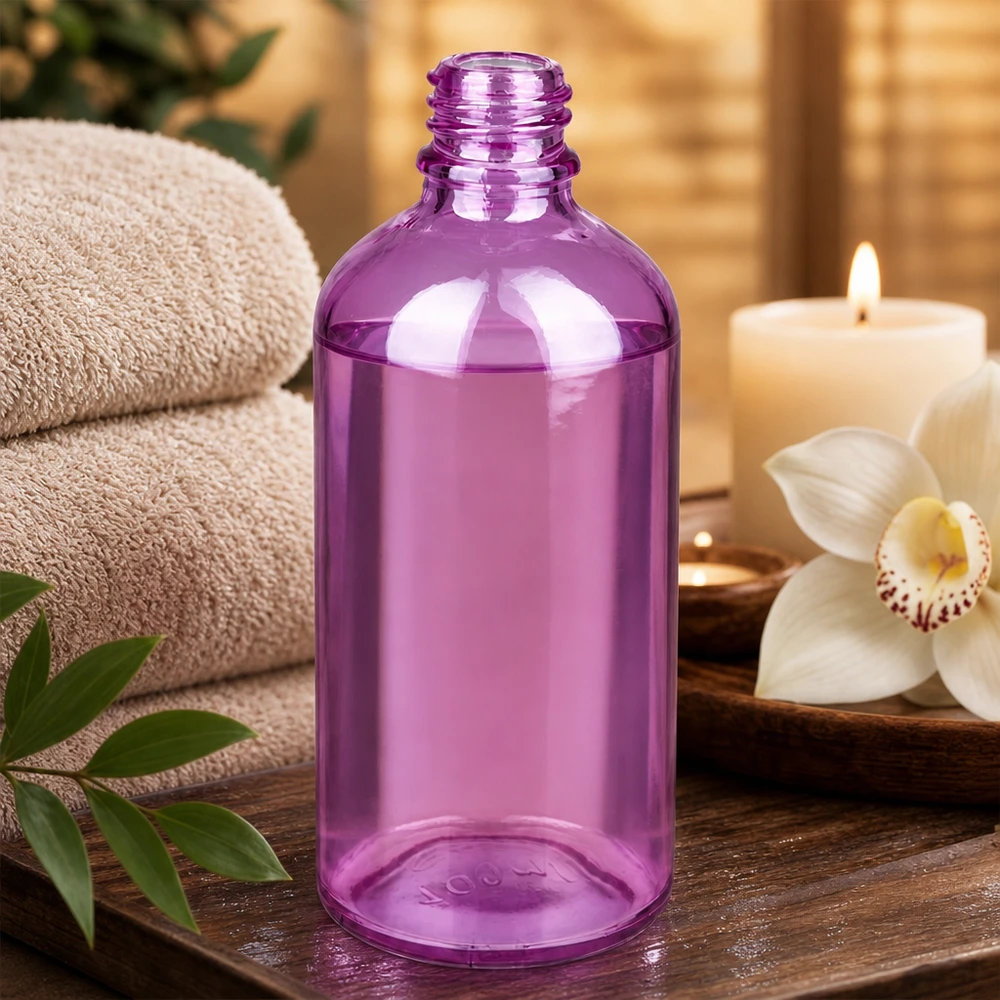 100ml PurpleLine UT18/100 UNiTWIST-apteekkipullo PurpleLine UT18/100 UNiTWIST-apteekkipullo Pieni 100ml PurpleLine-lasipullo tyylikkäässä violetissa värissä eteerisille öljyille ja hyvinvointituotteille.