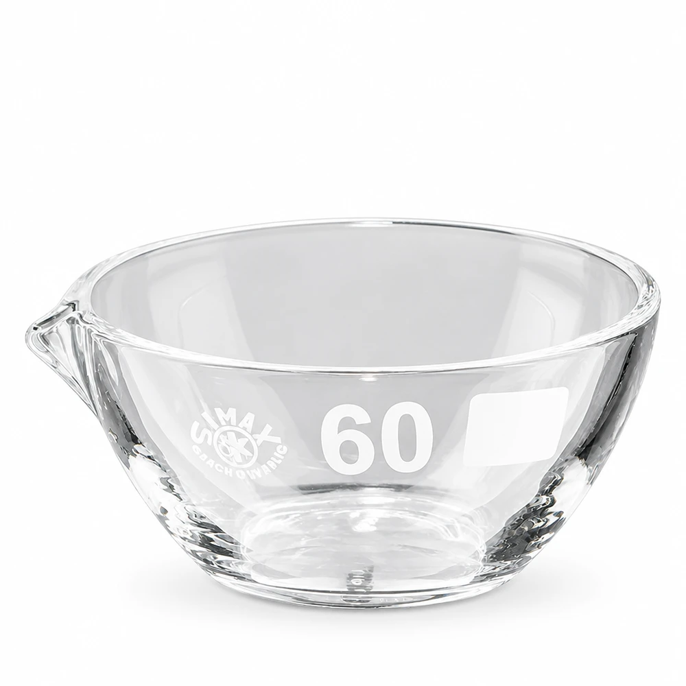 45ml höyrystinmalja borosilikaattikannulla ø60mm 45 ml:n borsilikaattilasinen haihdutusastia, jossa on käytännöllinen nokka laboratoriokäyttöön.