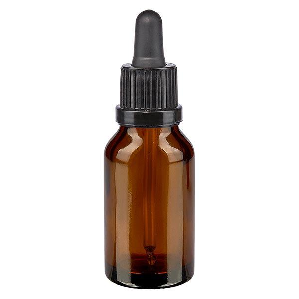 Apteekkipullo ruskea 15ml pipetti musta väärentämisen estävä korkki. Apteekkipullo ruskea 15ml pipetti musta väärentämisen estävä korkki.