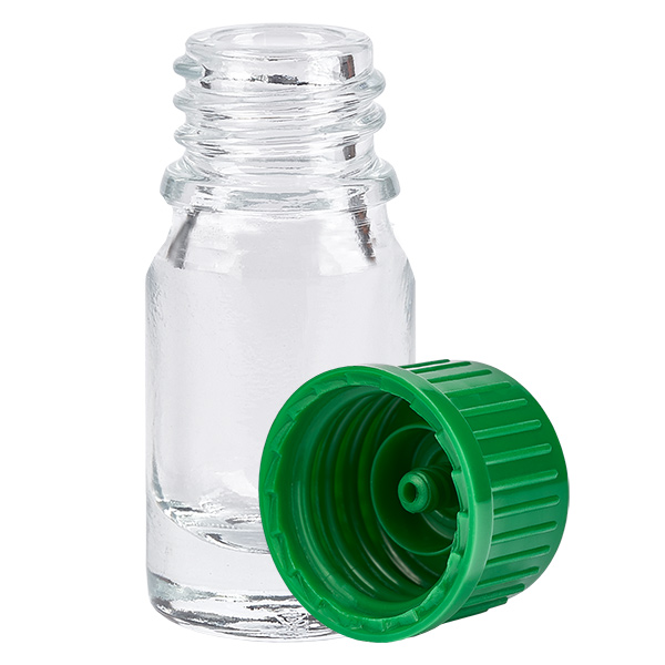 5ml pullo 11mm ruuvikorkki vihreä Standard ClearLine UT18/5 5ml pullo 11mm ruuvikorkki vihreä Standard ClearLine UT18/5