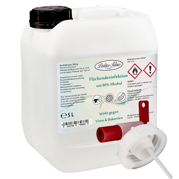 Pintadesinfioinnin täyttö 5L Doktor-Klaus