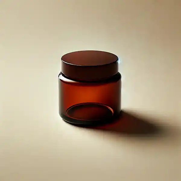 Glastiegel-braun