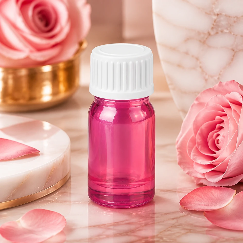 5ml tippapullo 0,9mm valkoinen vakio PurpleLine UT18/5 PurpleLine UT18/5 Pieni 5 ml:n violetti tippapullo valkoisella korkilla kosmeettisiin sovelluksiin PurpleLine
