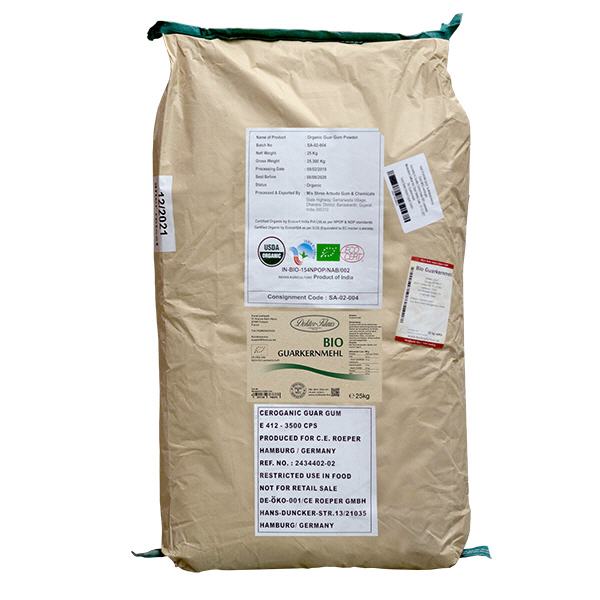 Guarkumi luomu 25kg Doktor-Klaus irtotavarapakkaus.