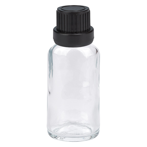 20ml tippapullo 2mm musta väärentämisen estävä korkki ClearLine UT18/20 ClearLine UT18/20