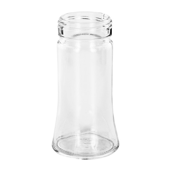 Suola-/maustepurkki Bobby 95ml, kierre 41mm kirkas lasi. Bobby-maustepurkki, 95 ml, kirkasta lasia, 41 mm:n kierre, suolalle ja mausteille