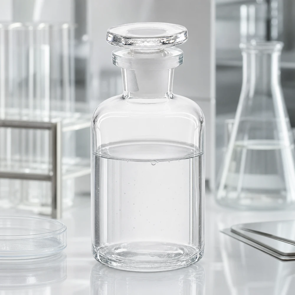 Pyöreä olkapääpullo 50ml kirkas kapeakaulainen lasitulppa Läpinäkyvä, pyöreäolkapäinen 50 ml:n pullopullo, kapeakaulainen, borosilikaattittomasta lasista valmistettu lasitulpalla
