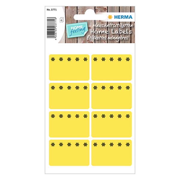Pakastetarrat keltainen (48 tarraa) 26x40mm