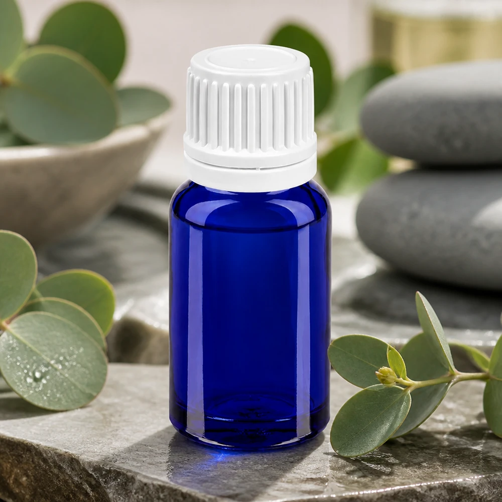 10ml pullo 11mm ruuvikorkki valkoinen väärentämisen estävä sulkeminen BlueLine UT18/10