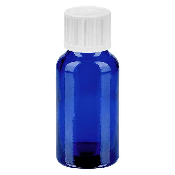 20ml pullo 11mm kierrekorkki valkoinen standardi lapsiturvallinen BlueLine UT18/20