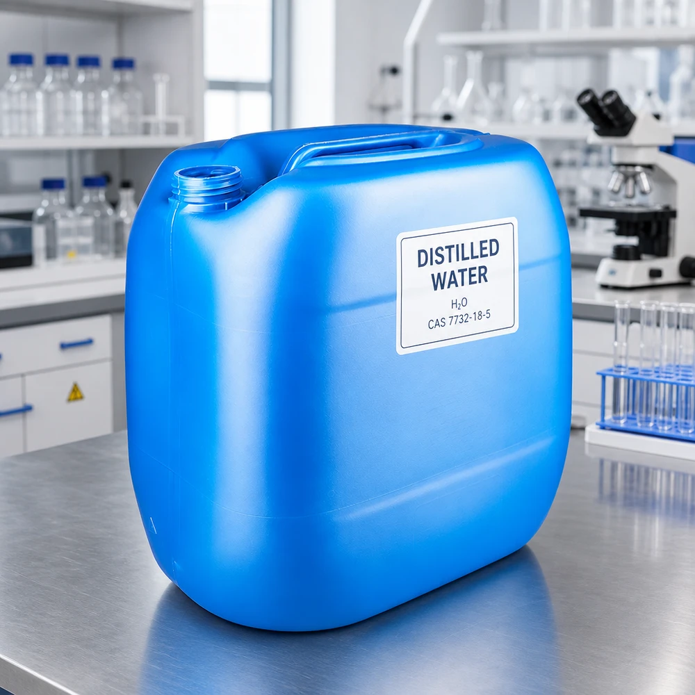 Kestävä 30 litran sininen HDPE-muovikanisteri ilman kantta laboratorio- ja teollisuuskäyttöön