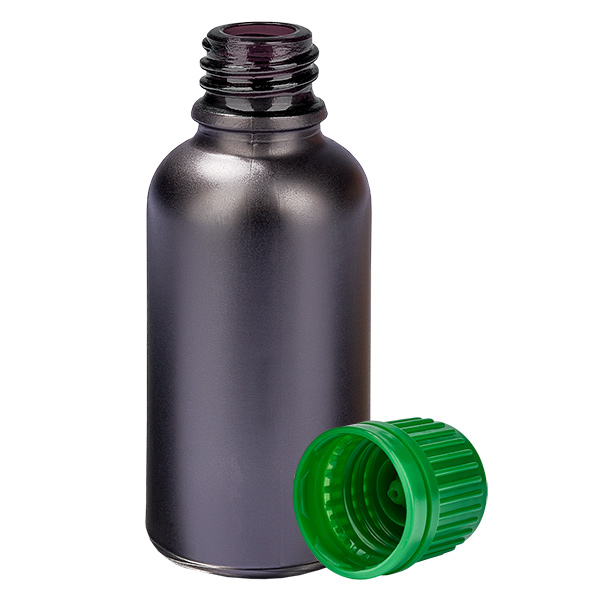 30ml pullo 11mm kierrekorkki vihreä väärentämisen estävä korkki BlackLine UT18/30 30ml pullo 11mm kierrekorkki vihreä väärentämisen estävä korkki BlackLine UT18/30