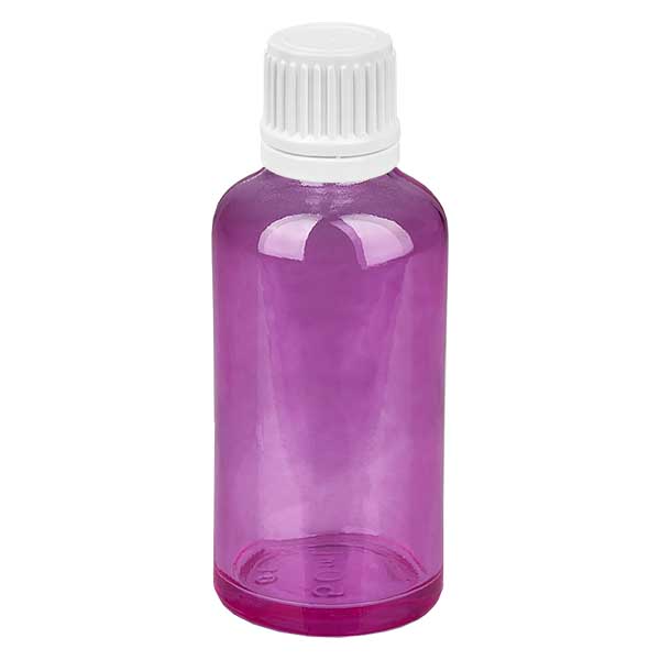 50ml tippapullo 0,7mm valkoinen Originality kierrekorkki PurpleLine UT18/50 PurpleLine UT18/50