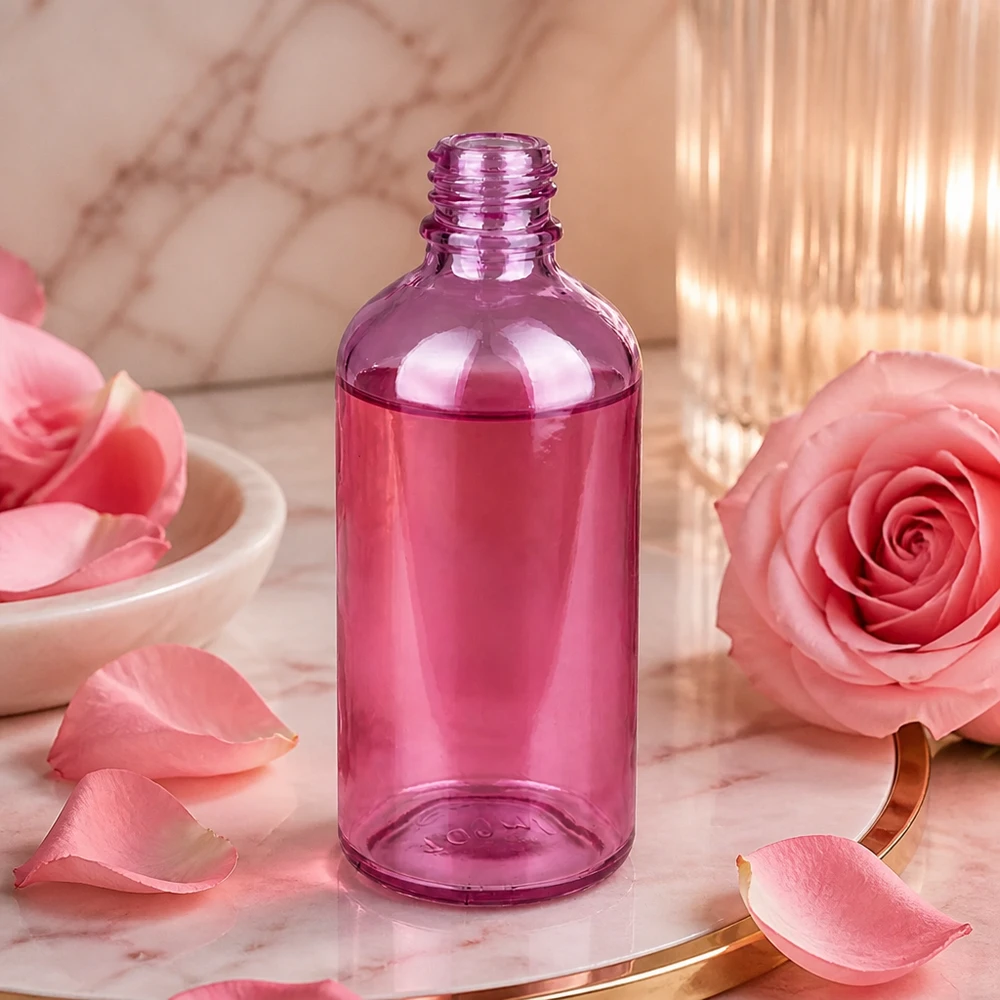 100ml PurpleLine UT18/100 UNiTWIST-apteekkipullo PurpleLine UT18/100 UNiTWIST-apteekkipullo Elegantti 100ml PurpleLine UT18/100 lasipullo herkän violetissa värissä kosmetiikkaan ja aromaterapiaan.
