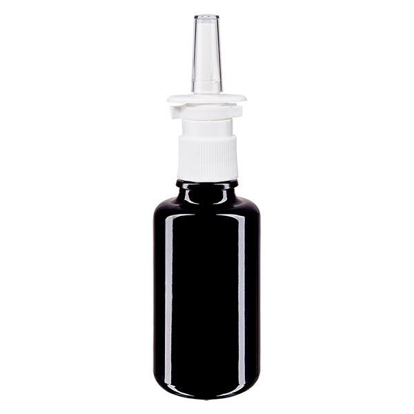 Apteekkipullo violetti 30ml nenäsumutin valkoinen standardi Apteekkipullo violetti 30ml nenäsumutin valkoinen standardi