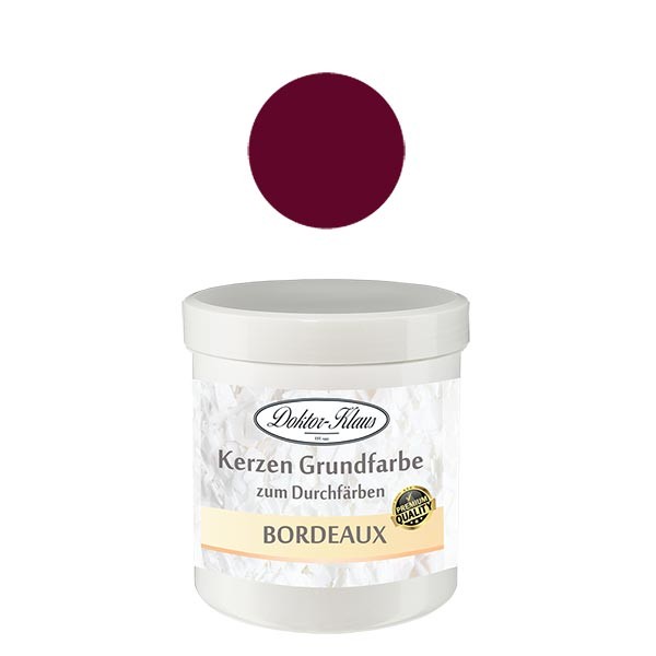 Doktor-Klaus kynttilänpohjaväri Bordeaux, 7gr, purkissa