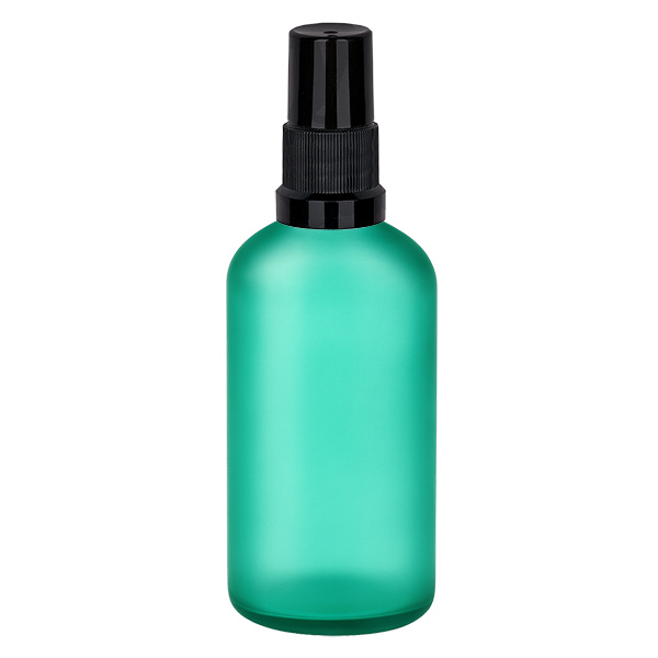 100ml suihkepullo musta vakiokorkki GreenLine UT18/100