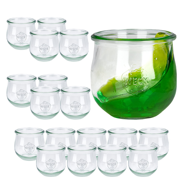 18 Weck-purkin setti 370 ml:n tulppaanipurkki. 18 Weck-purkin setti 370 ml:n tulppaanipurkki.